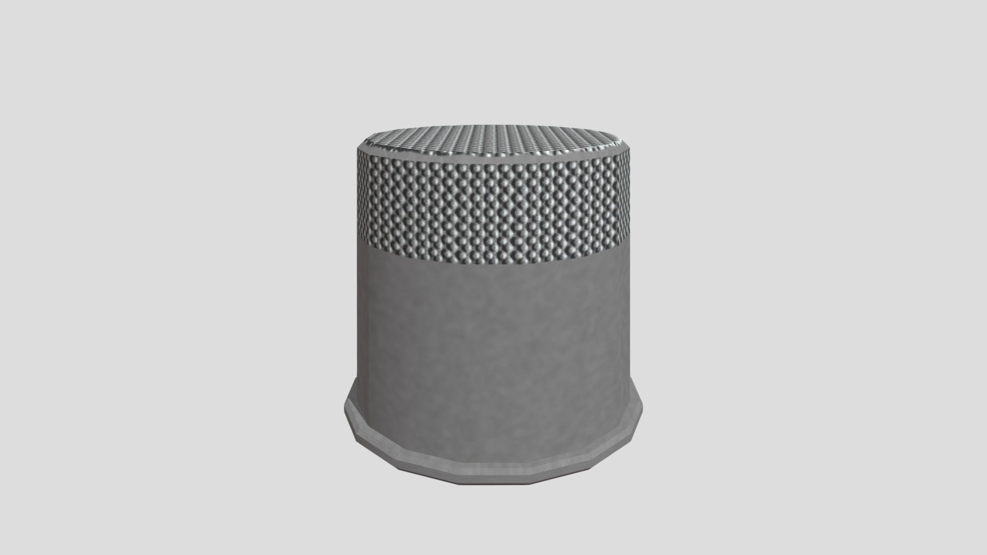 Low Poly Thimble - 3D model by Forwardnow27 [3259fa7] - Sketchfab