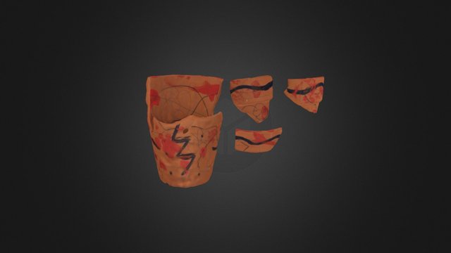 Before Treatment - Individual Sherds 3D Model