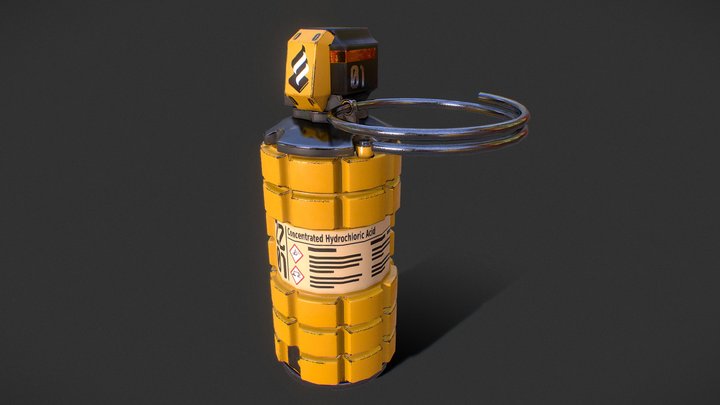 Scifi Grenade 3D Model