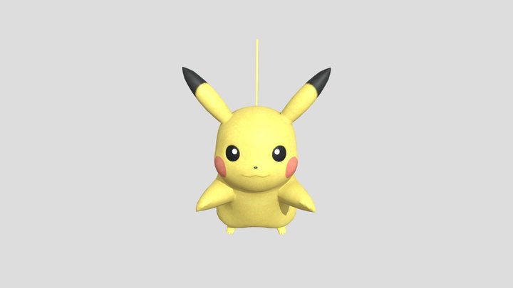 Personagem de desenho animado Pikachu Modelo 3D - TurboSquid 2076940