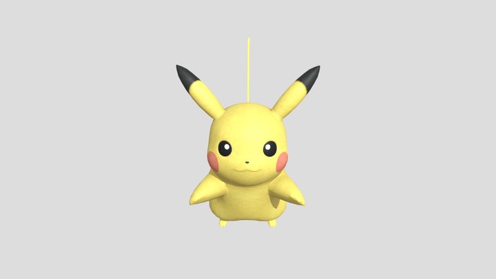 Personagem de desenho animado Pikachu Modelo 3D $39 - .3ds .blend