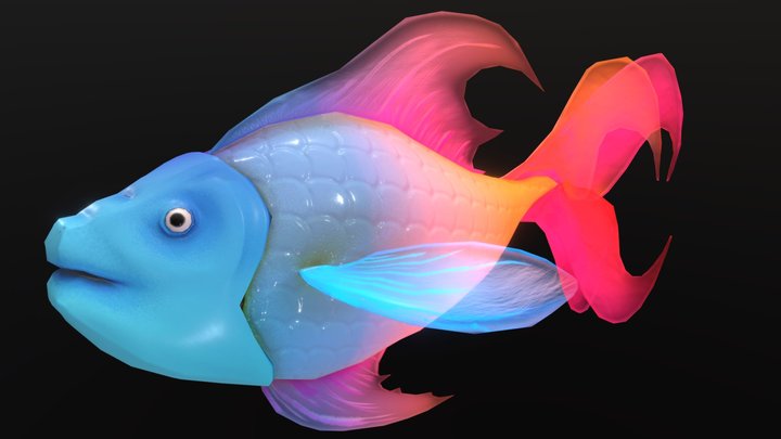 Stylized Fish 3D Model