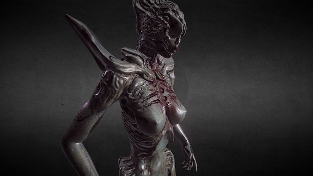 PSW - Hunter Alien 3D Model
