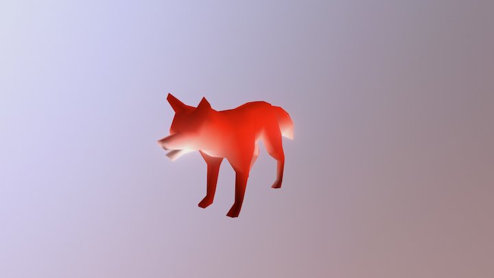 Fox - Vertex Paint 3D Model