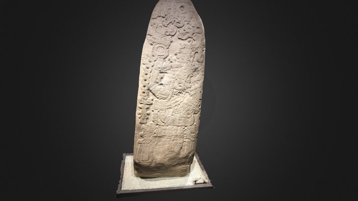 Tikal. Estela 31 3D Model