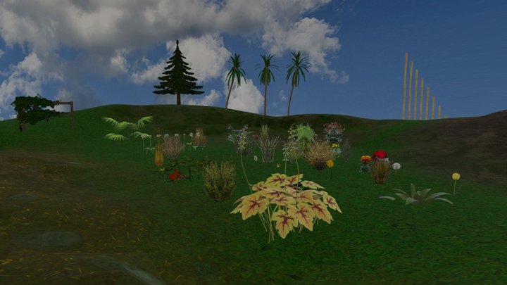 Plants Set (v0.9.9) .Blend FREE Low Poly