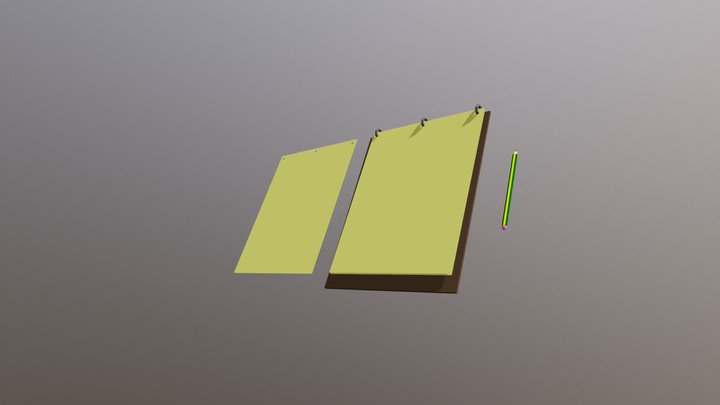 Note Pad 3D Model
