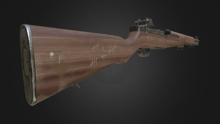 M1 Garand Rifle 3D Model