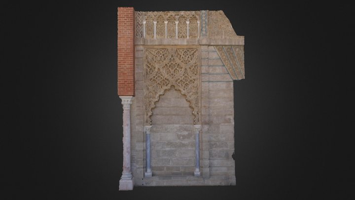 Porte du Palais de Pierre I, Alcazar (détail) 3D Model