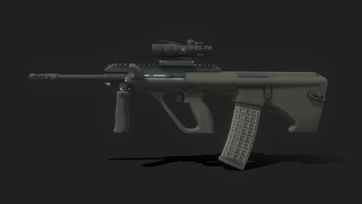 AUG Counter Strike 2 3D Model