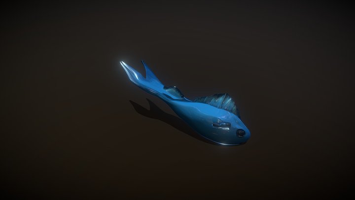 Blue Fish (idk what to call it) Sculpt GL 3D Model