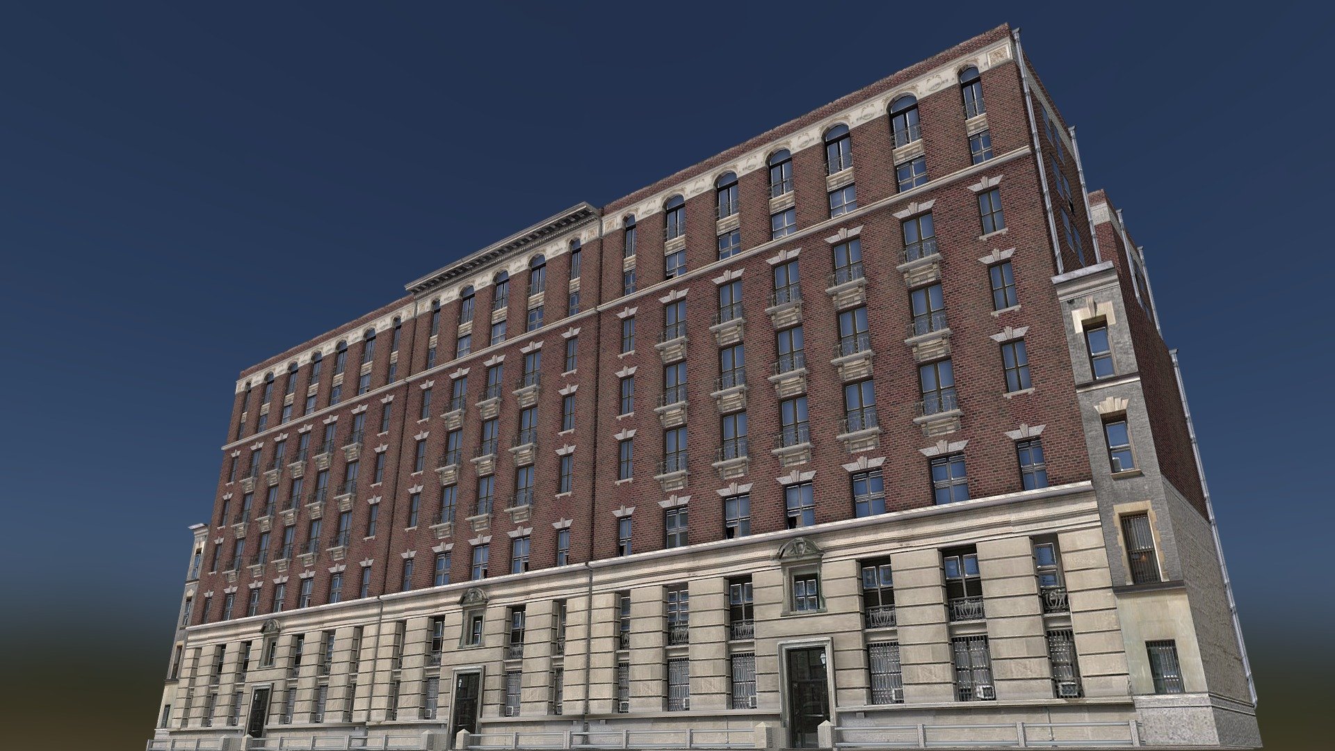 Columbia Apartments 3D model by Darf (sannie01) [32638eb] Sketchfab