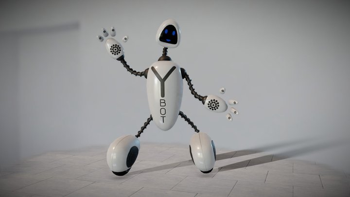 YBOT – Original Robot – Gratis 3D-model STL