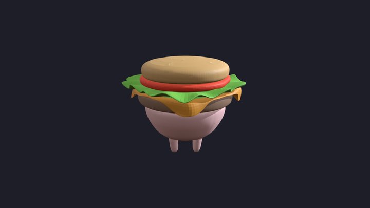 Udder Burger 3D Model