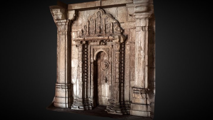 Champaner Masjid Indoor 3D Model