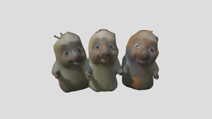 BUCKY SPIKE AND QUILLO (OVER THE HEDGE) 3D Model