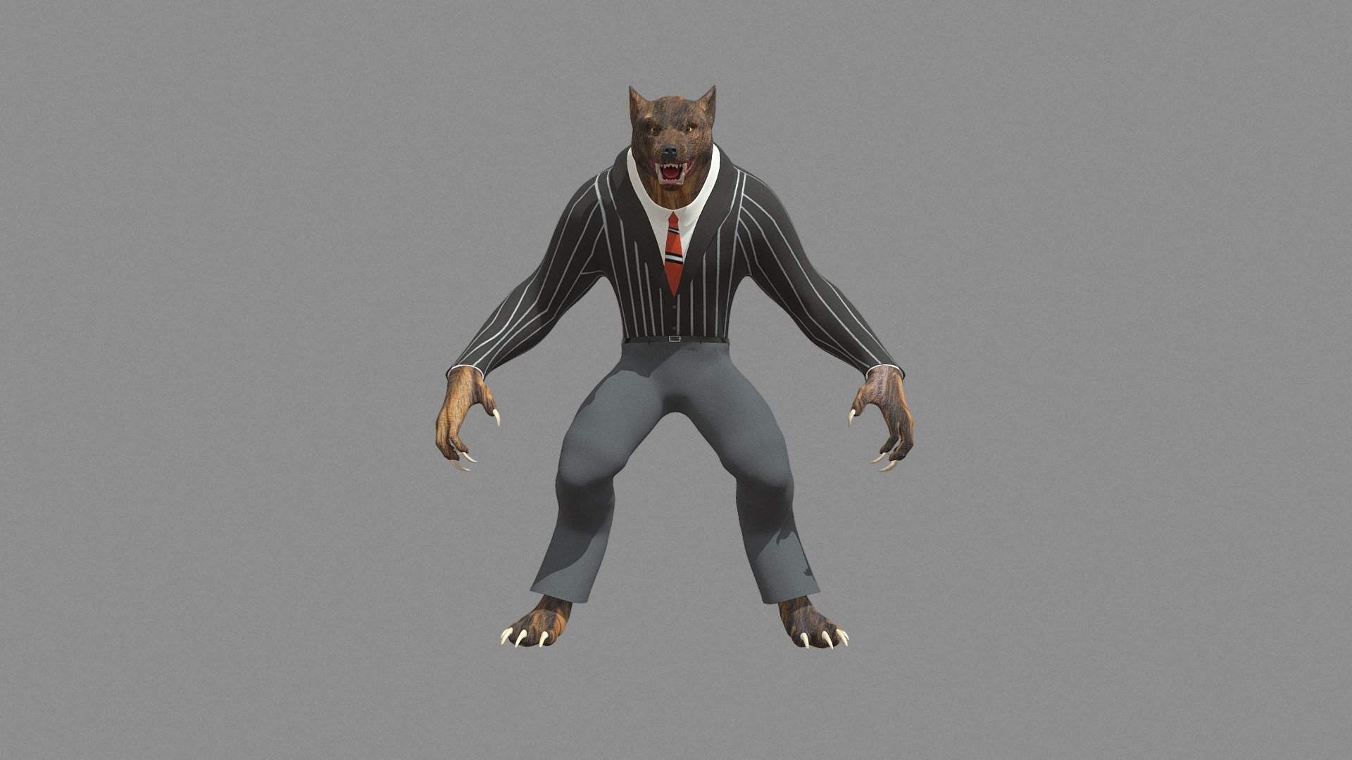 WOLFMAN 3D model by KRAVISTECH [3266670] Sketchfab