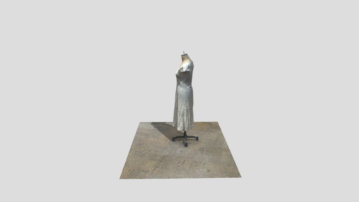 T4White Cotton Dress Polycam 3D Model