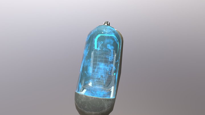 Sci-Fi Cryo Pod 3D Model