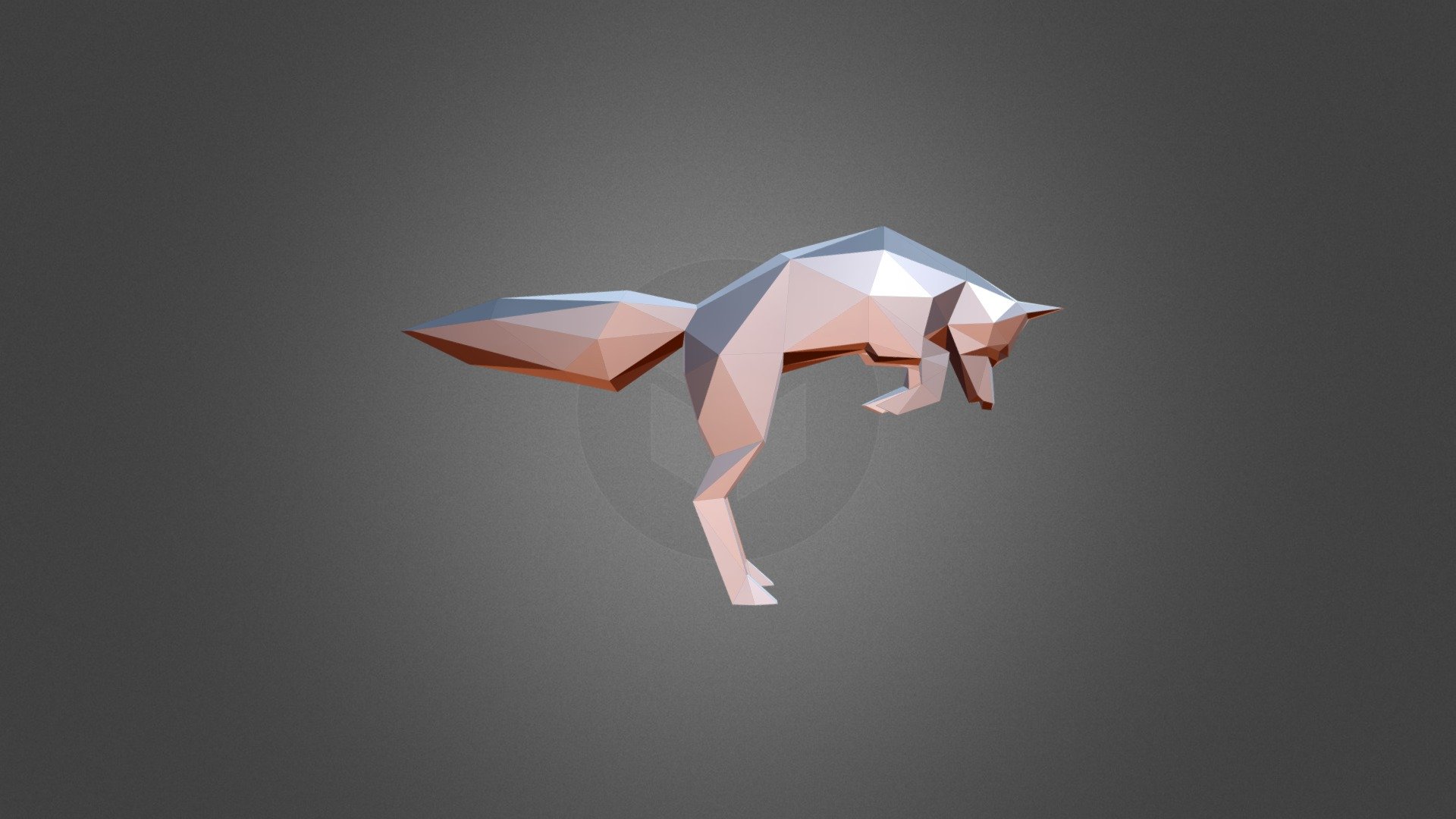 Polygonal Jumping Fox - 3D model by Aung Thuya (@alexthuya9999 ...