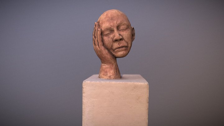 Clay sculpture wakes up 3D Model