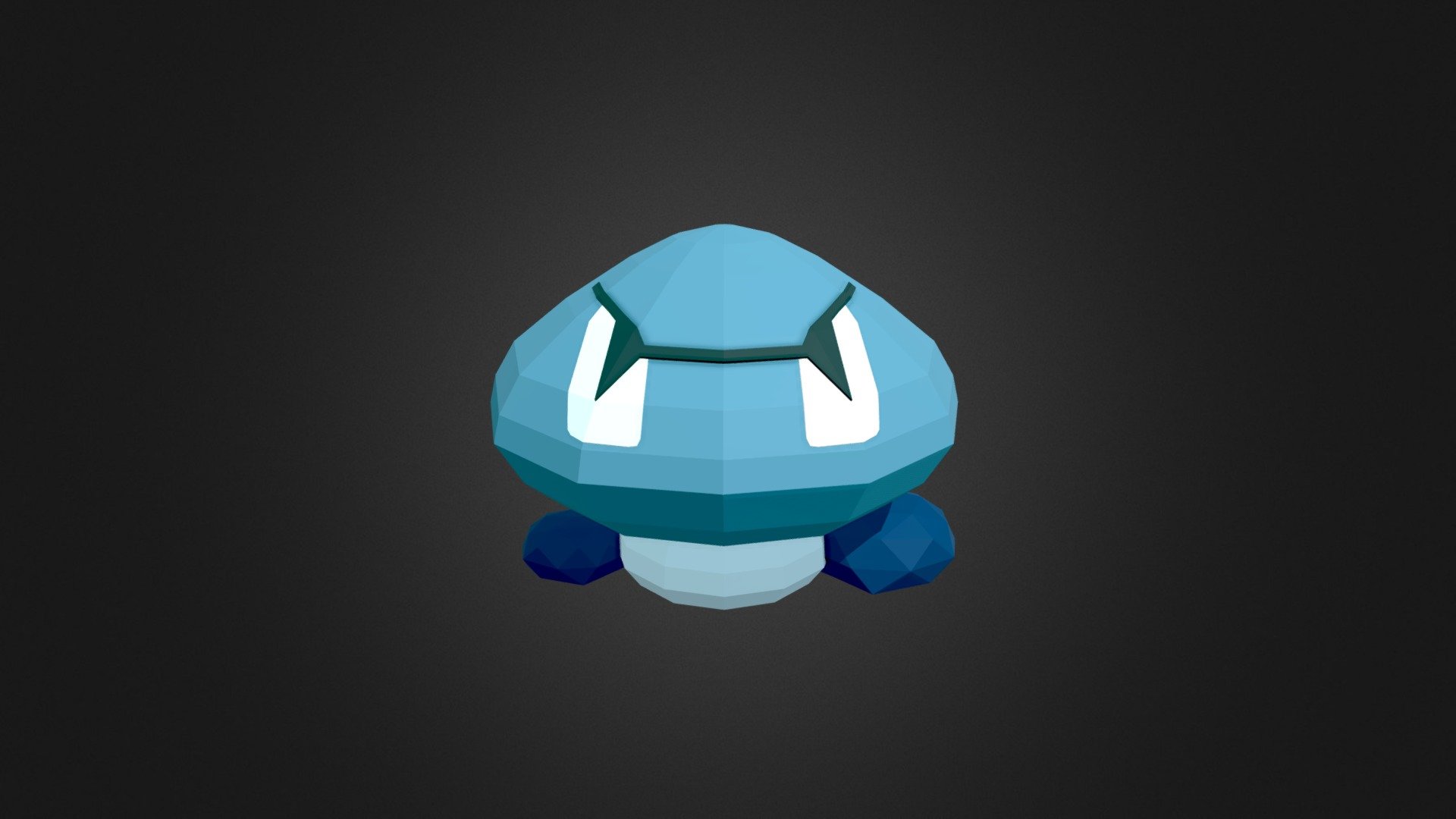 Blue Goomba Super Mario Bros Low Poly - Download Free 3D model by ...