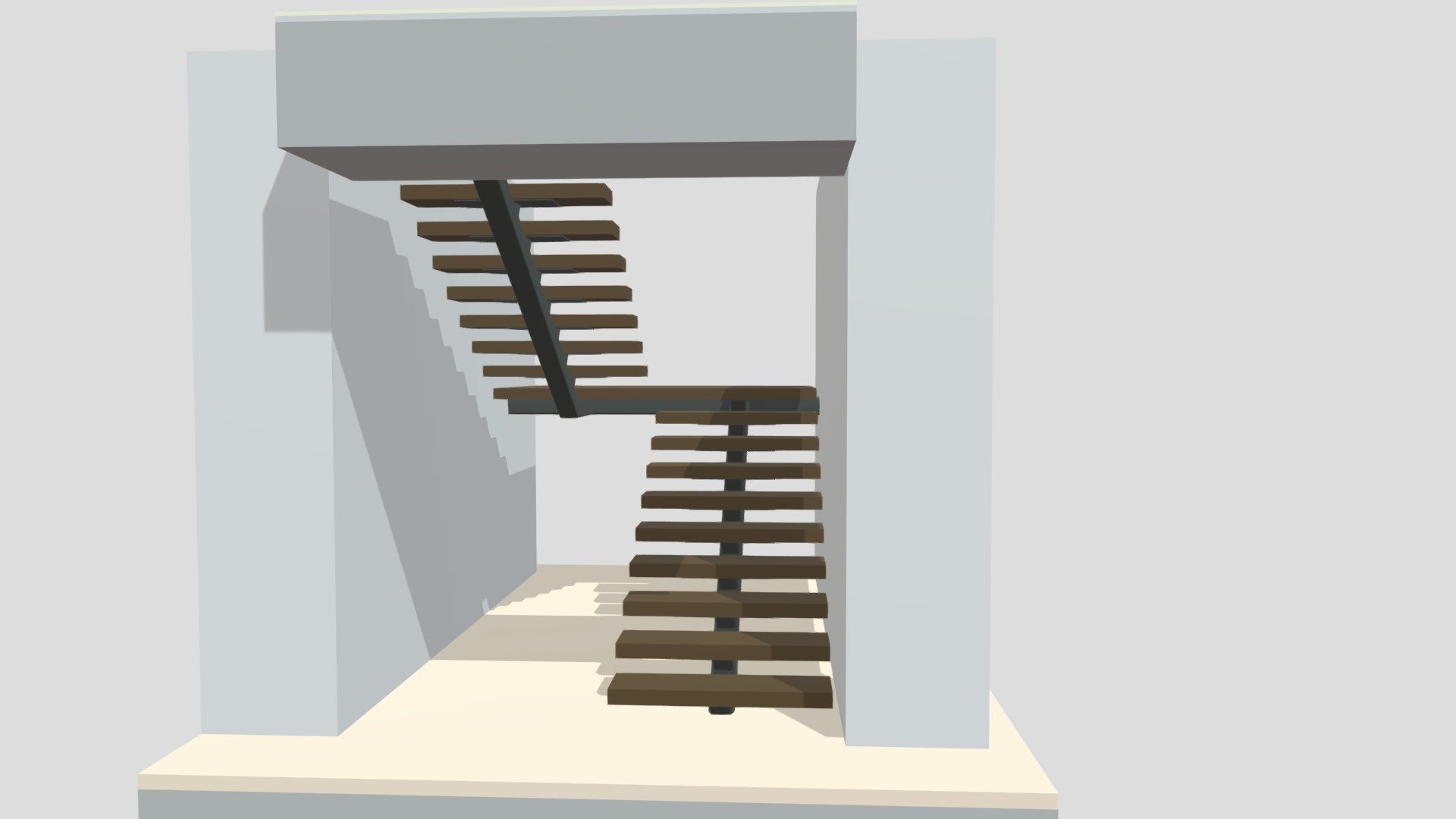Int. Single Stringer - Westpoint Shaw Res. - Download Free 3D model by ...