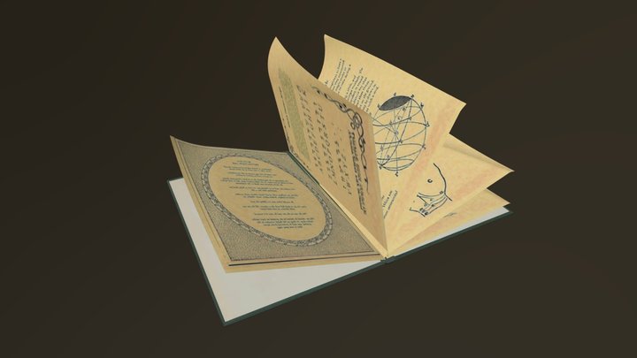 Old Magical Book – Modello 3D gratuito STL