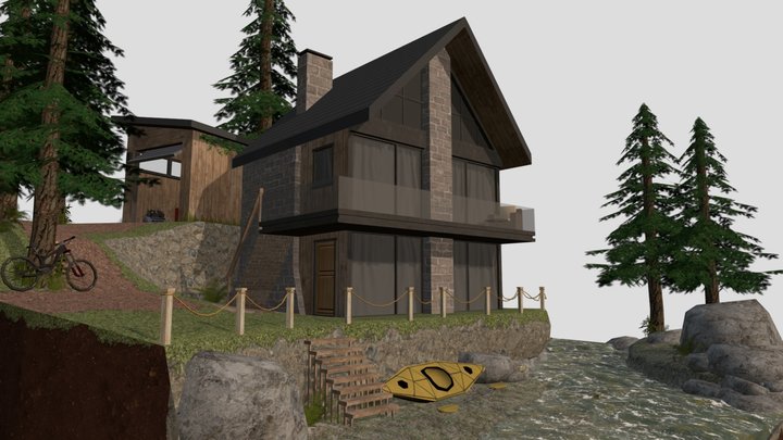 DAE Diorama - ECO HOUSE 3D Model