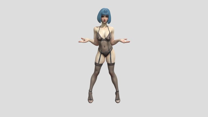 Malcolm Liepke art style 3D Model