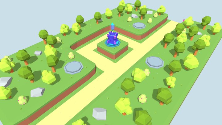 Tower Defence Concept 3D Model