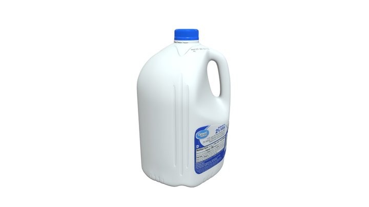 Milk Bottle 3D Model