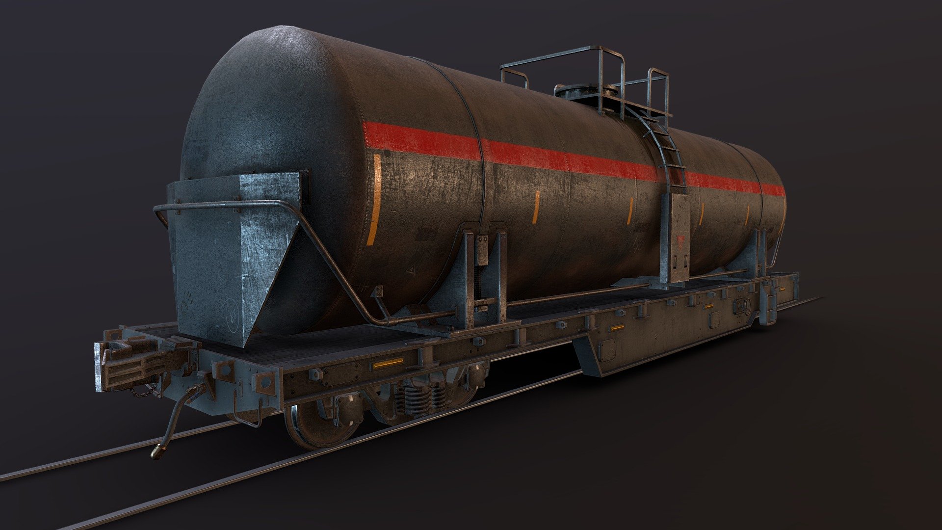 Tanker car - 3D model by Oleh (@oleg.sytnikov) [32717d6] - Sketchfab