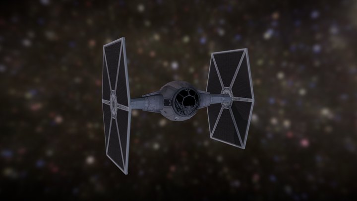 Star Wars - Caza de combate imperial. TIE. 3D Model