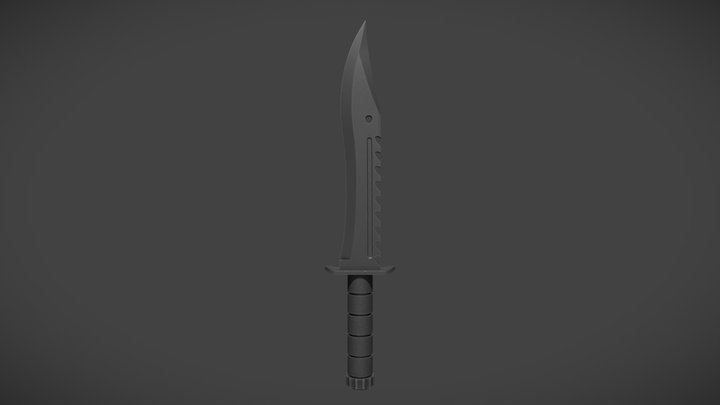 Tactical_ Knife 3D Model