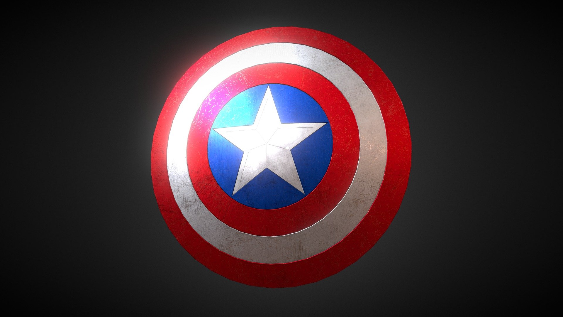 Captain America's Shield - 3d Model By Taiga-zoe [3273f33] - Sketchfab