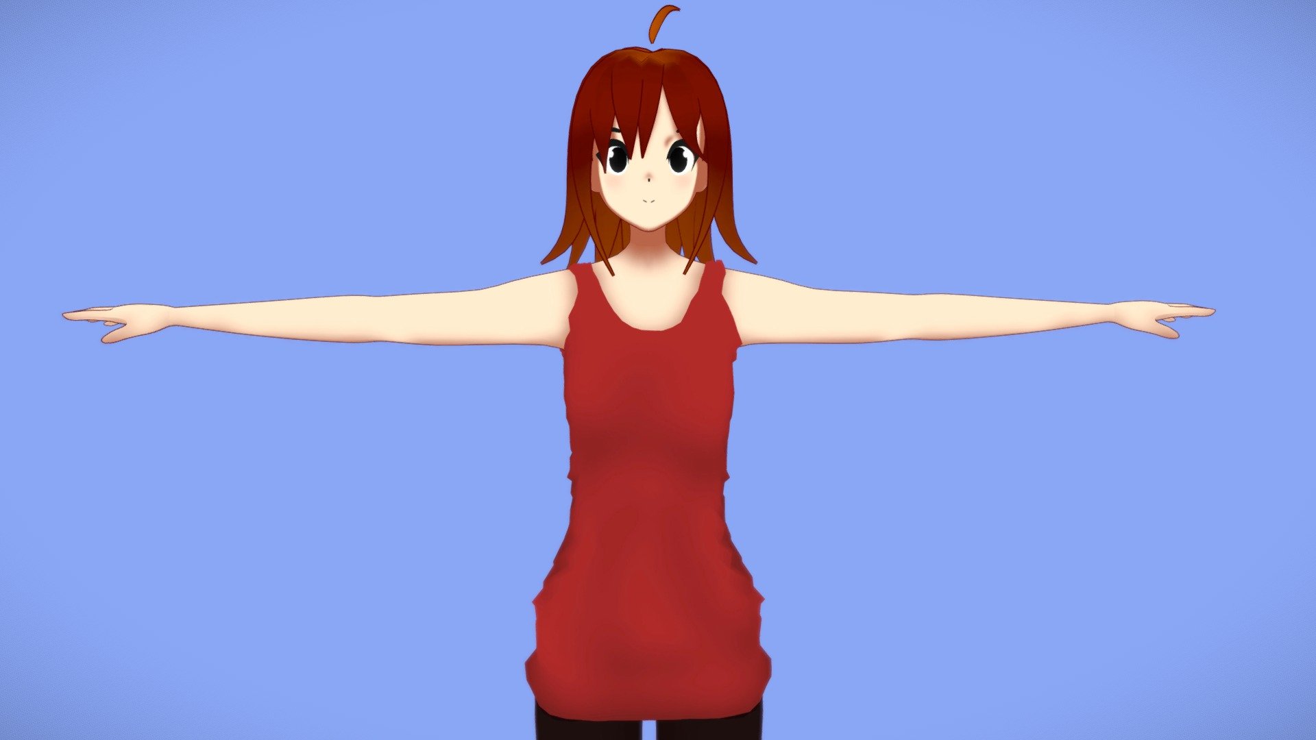 Dressed Anime Girl - 3D model by Puftii [32758da] - Sketchfab