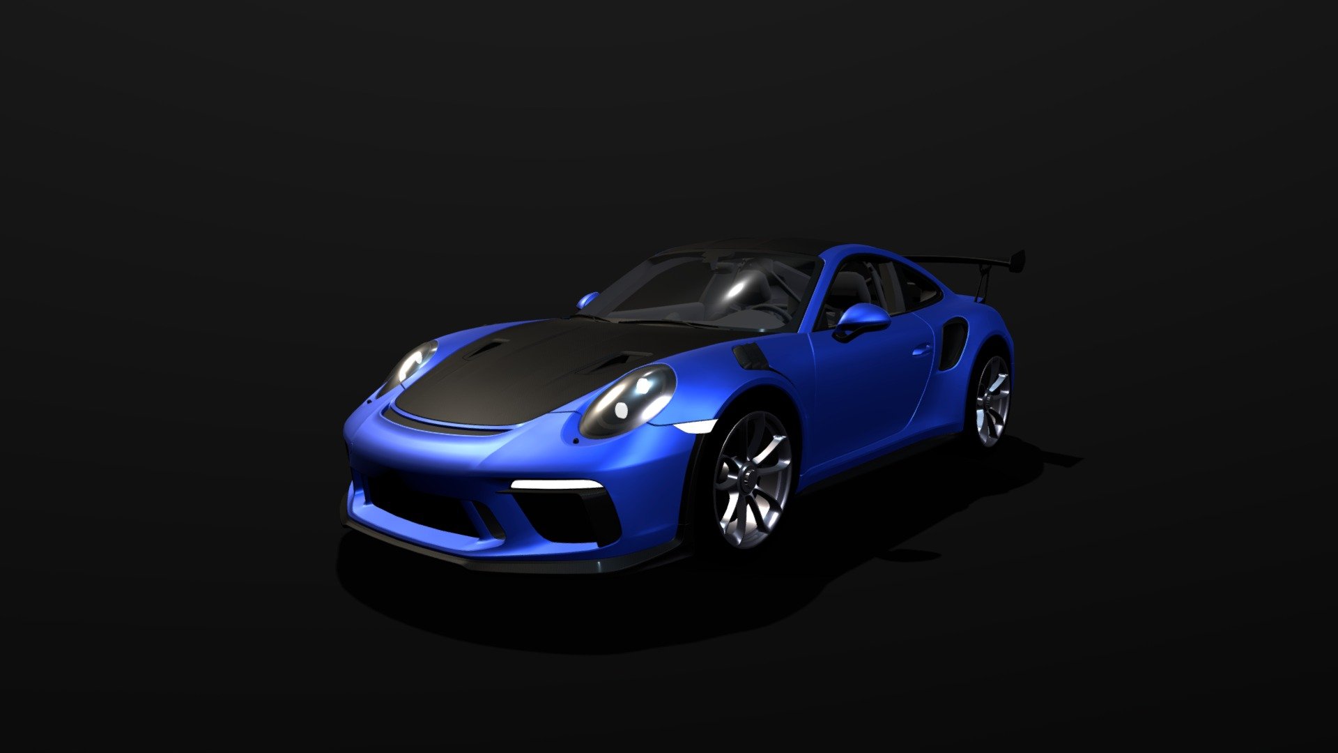 Porsche 911 GT3 RS 2018 — Sketchfab embed 3D viewer