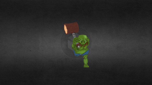 Lowpoly Goblin 3D Model