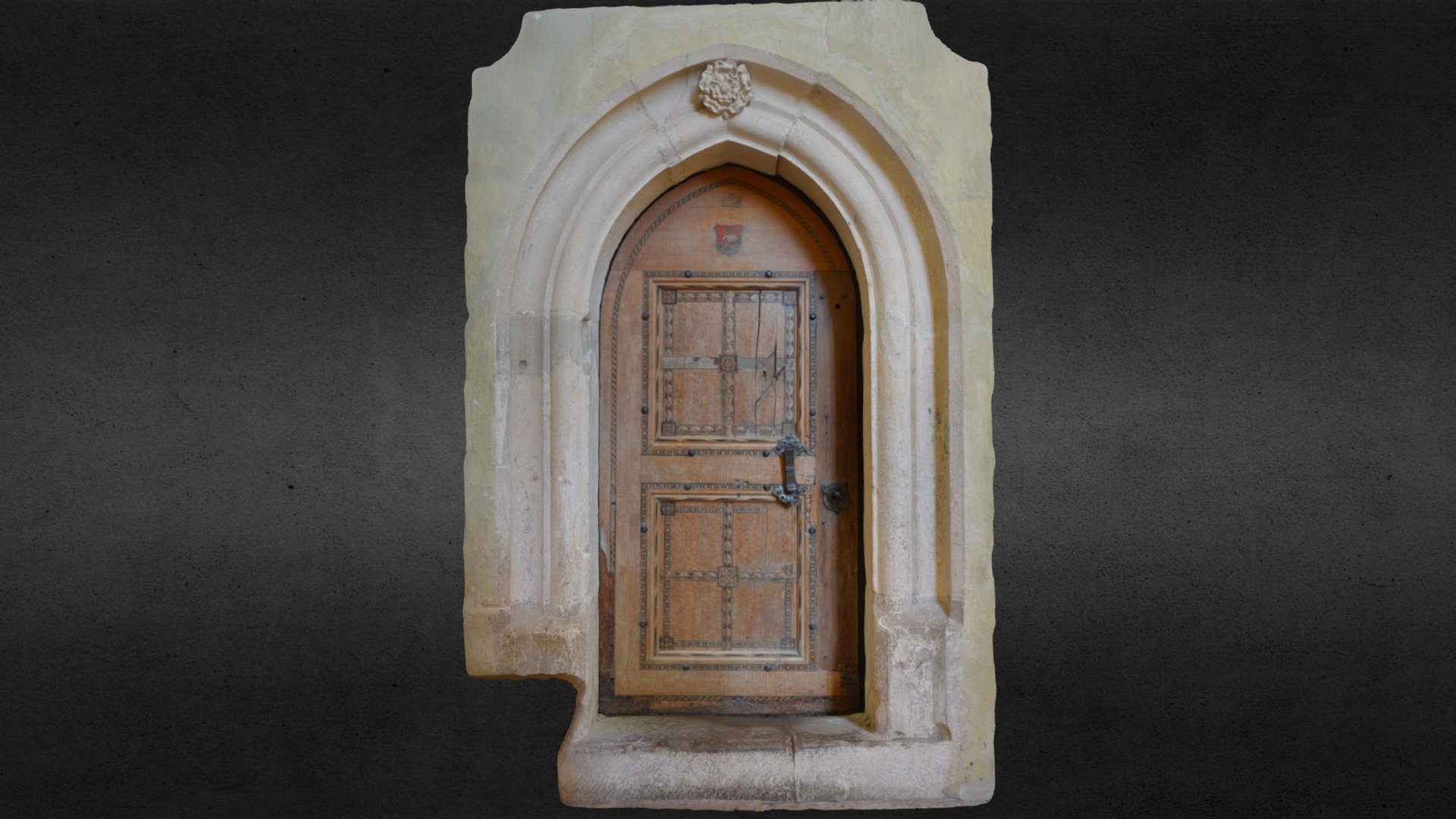 The portal and door of the sacristy - Richiș