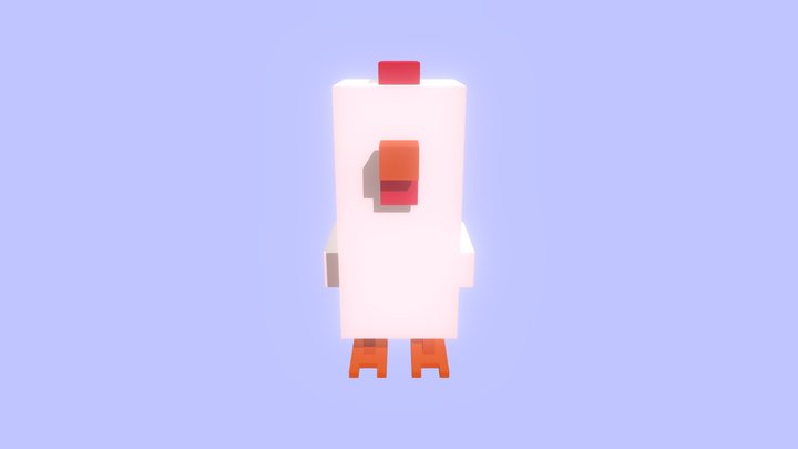 Crossy Road Chicken 3D Model