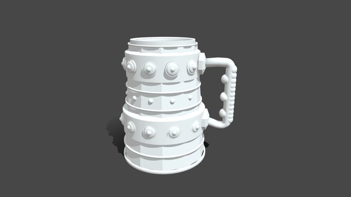 Medieval Mug 3D Model