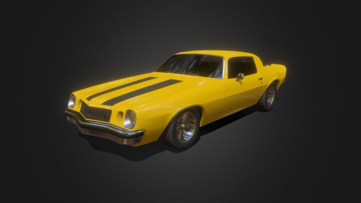 1970s Muscle Car #4 3D Model