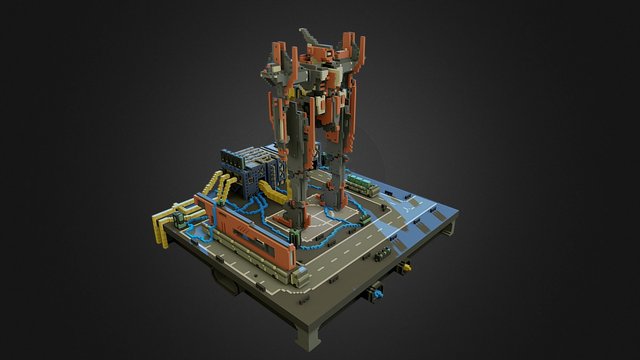 Ready for launch. 3D Model