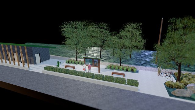 LSCR Main Public Parking Entrance 3D Model