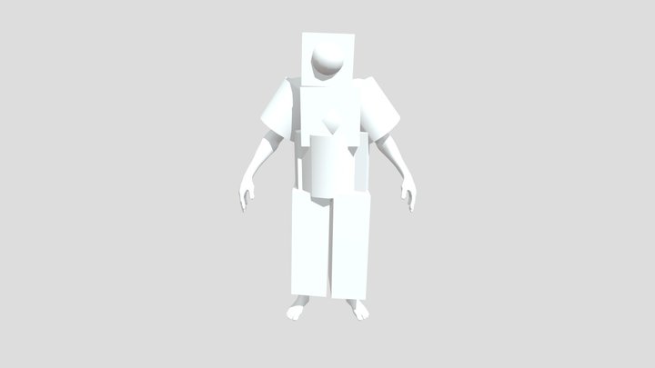 Armored Disco Man 3D Model