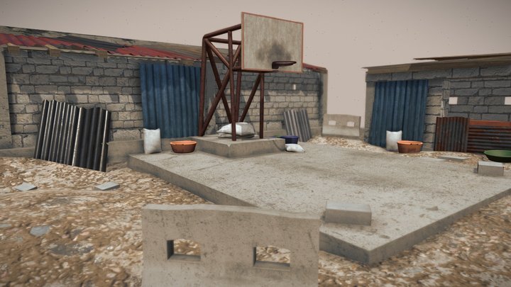 Slum Environment 3D Model
