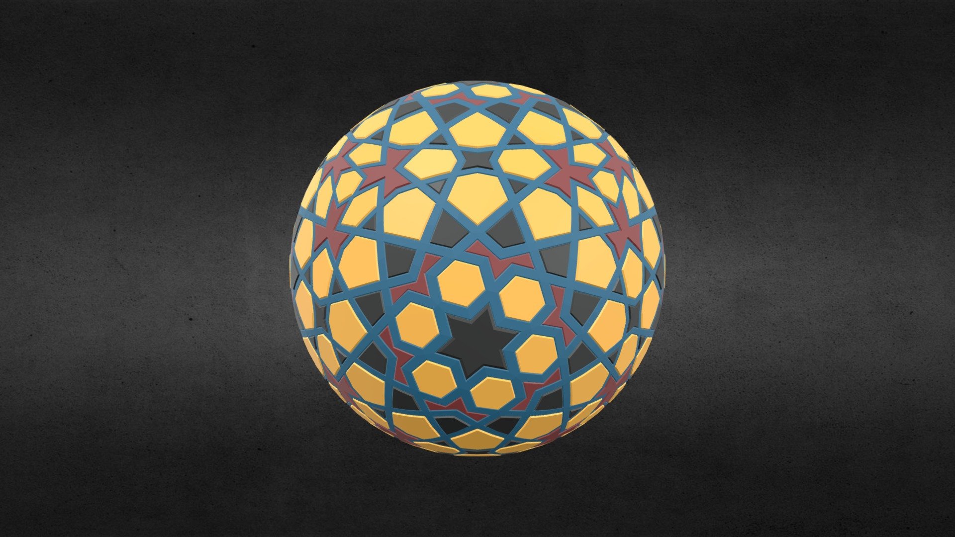 Al-Salih Tala'i Star Plate (Spherical Ver) - 3D model by Ahmed Saeed ...