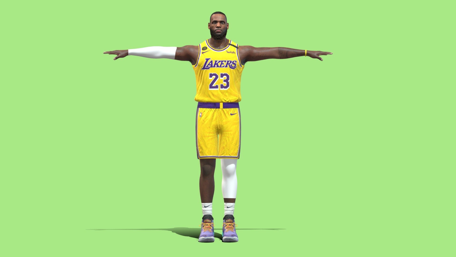 T-P Rigged Lebron James NBA - 3D model by 3dpassion.net 
