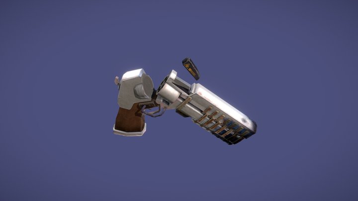 Revolver Railgun Break Action 3D Model